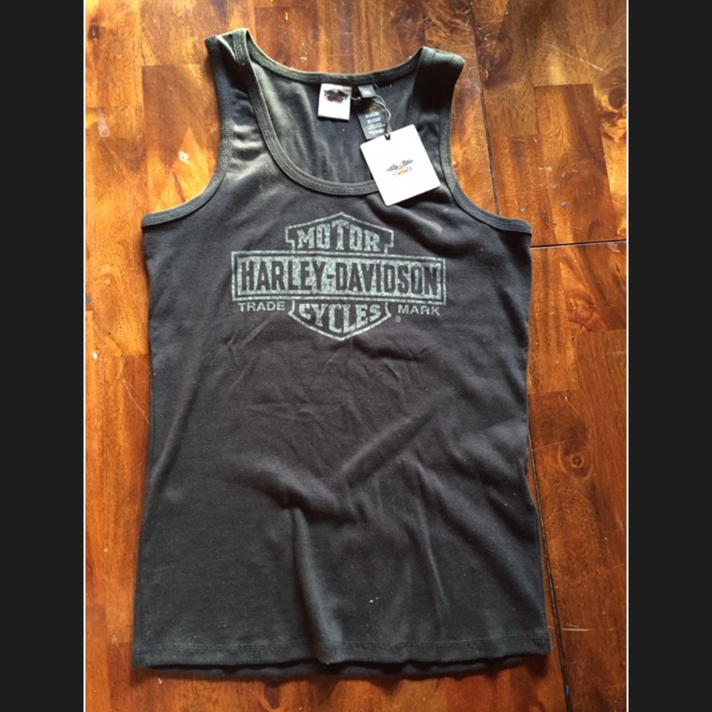 Black Harley-Davidson Ribbed Tank